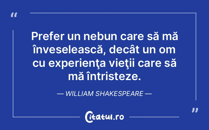 Citat William Shakespeare - citate triste
