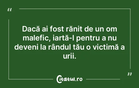 Dacă ai fost rănit de un om malefic, i... Dacă ai fost rănit de un om malefic, i...