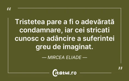 Tristețea pare a fi o adevărată conda... Tristețea pare a fi o adevărată conda...