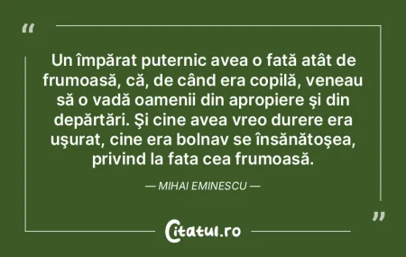 Un împărat puternic avea o fată atât... Un împărat puternic avea o fată atât...