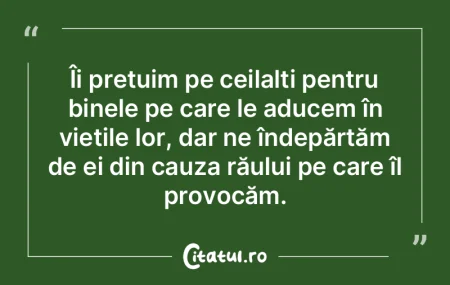 Îi prețuim pe ceilalți pentru binele ... Îi prețuim pe ceilalți pentru binele ...
