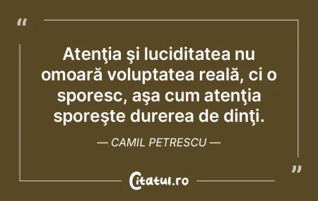 Atenţia şi luciditatea nu omoară volu...
