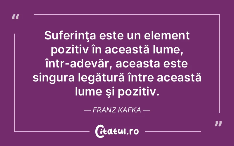 Citat Franz Kafka - citate triste