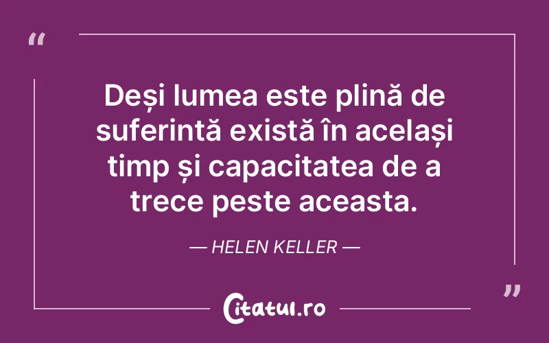 Citat Helen Keller - citate triste