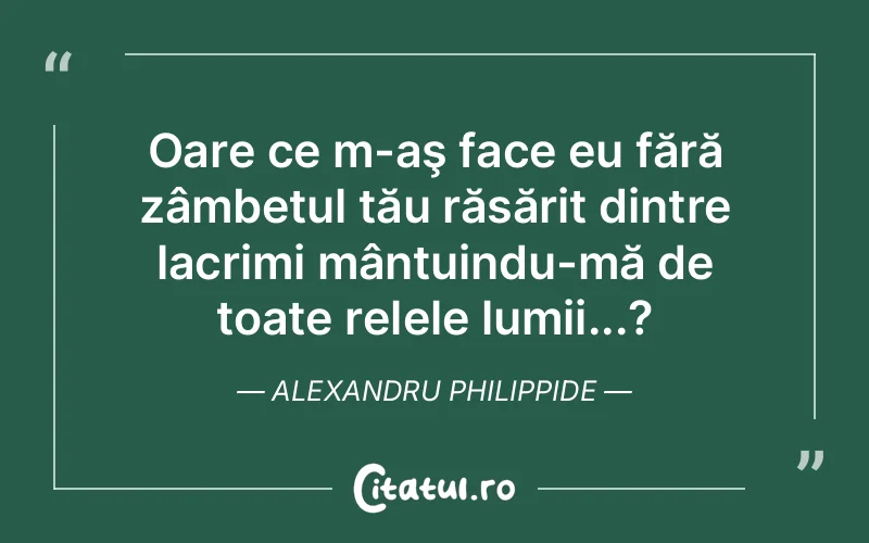 Citat Alexandru Philippide - citate triste