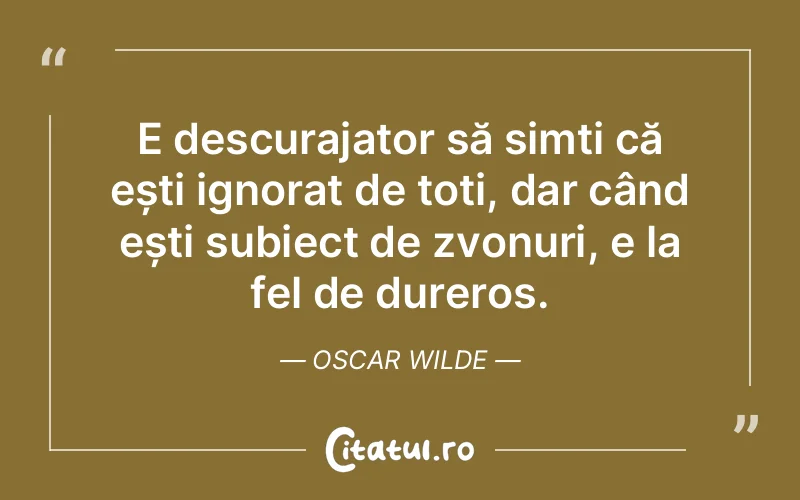 Citat Oscar Wilde - citate triste