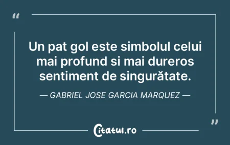 Un pat gol este simbolul celui mai profu...