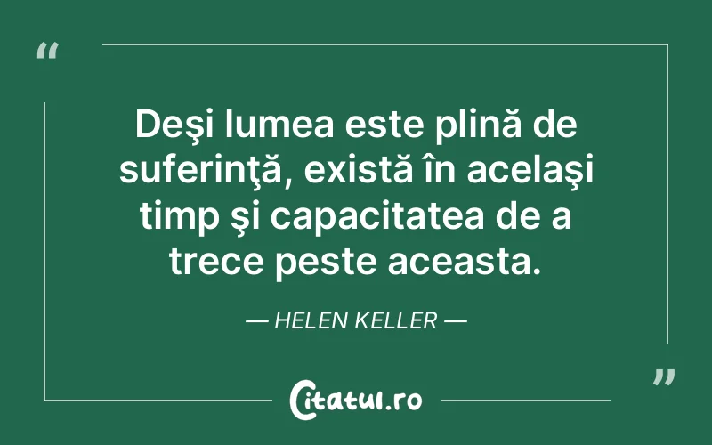 Citat Helen Keller - citate triste