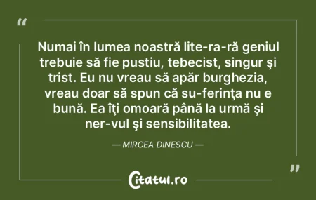 Numai în lumea noastră lite­ra­ră g...
