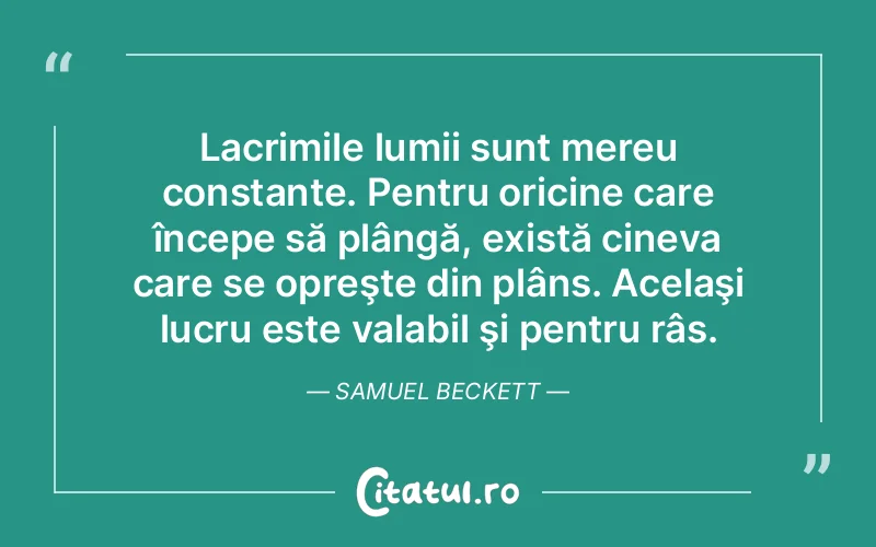 Citat Samuel Beckett - citate triste