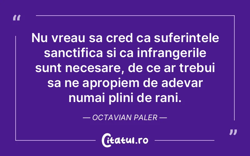 Citat Octavian Paler - citate triste