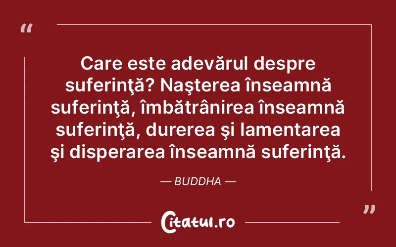 Citat Buddha - citate triste