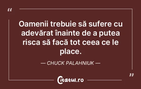 Oamenii trebuie să sufere cu adevărat ... Oamenii trebuie să sufere cu adevărat ...