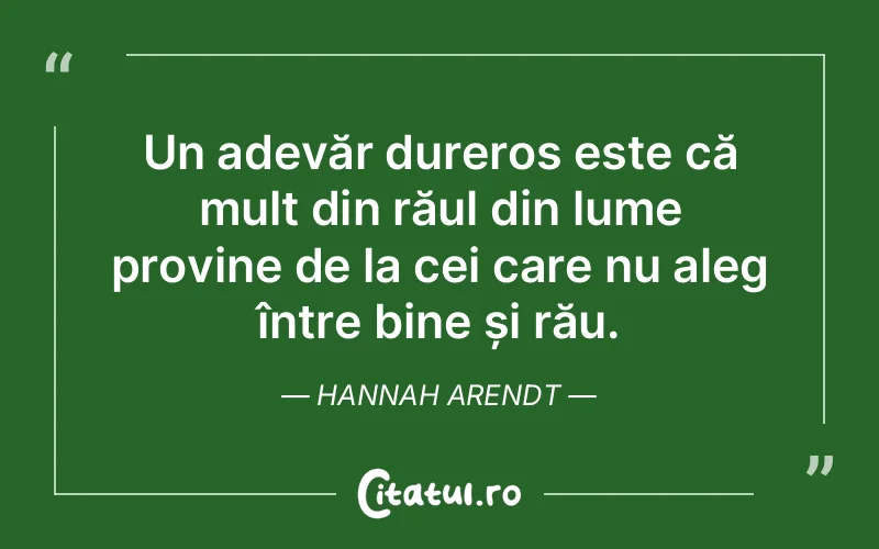 Citat Hannah Arendt - citate triste