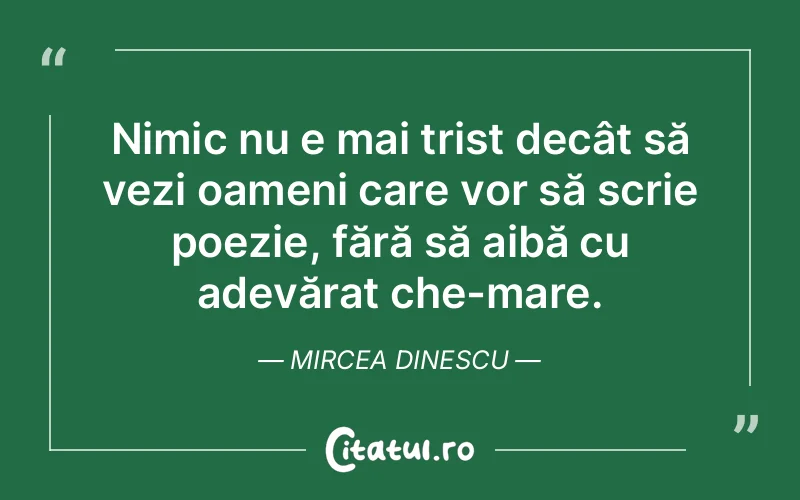 Citat Mircea Dinescu - citate triste