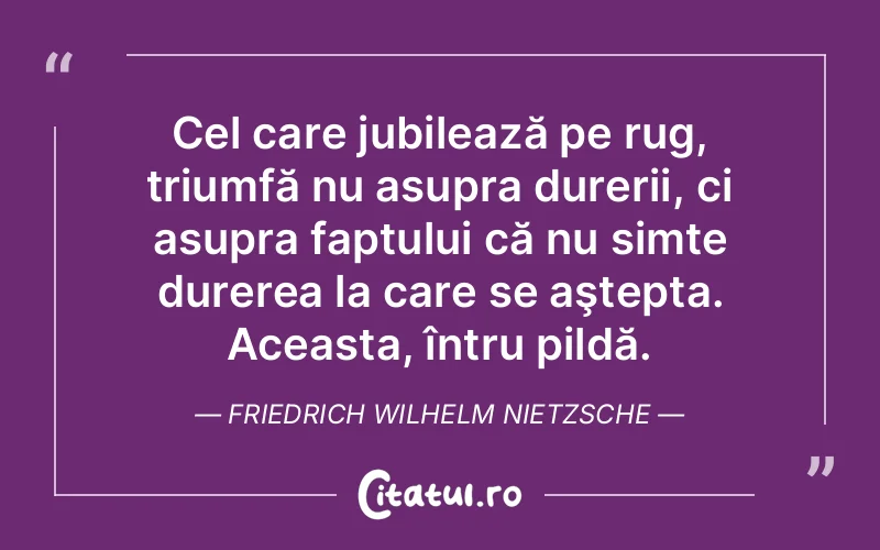 Citat Friedrich Wilhelm Nietzsche - citate triste