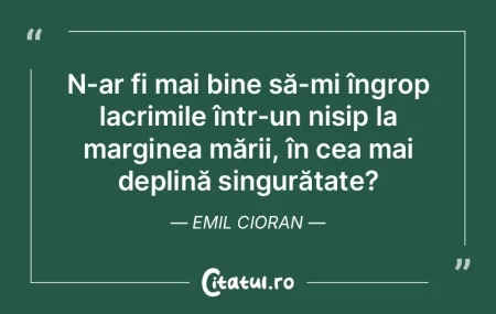 N-ar fi mai bine să-mi îngrop lacrimil... N-ar fi mai bine să-mi îngrop lacrimil...