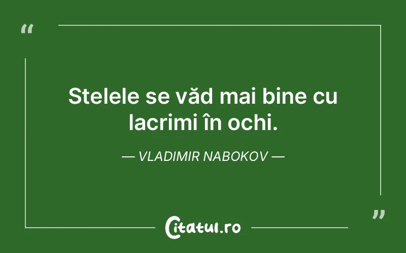 Citat Vladimir Nabokov - citate triste