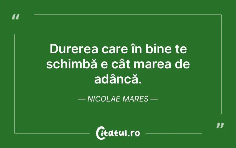 Citat Nicolae Mares - citate triste