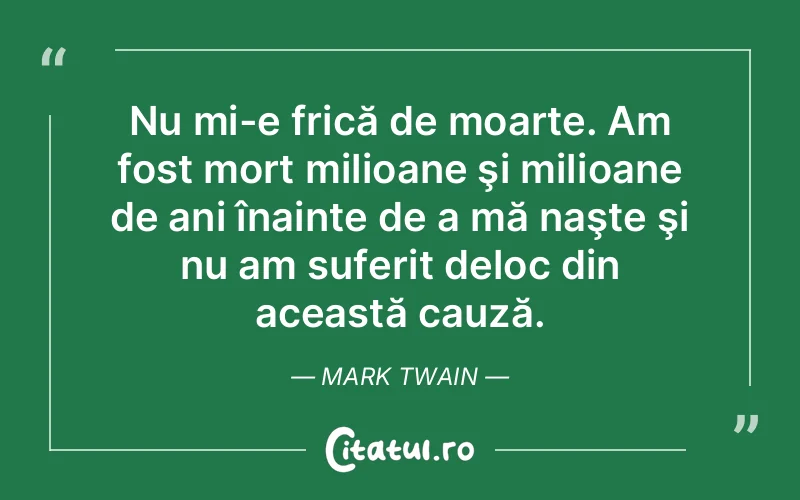 Citat Mark Twain - citate triste