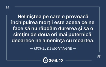 Neliniştea pe care o provoacă închipu... Neliniştea pe care o provoacă închipu...