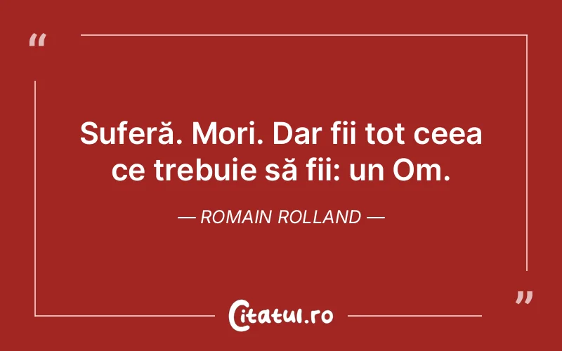 Citat Romain Rolland - citate triste