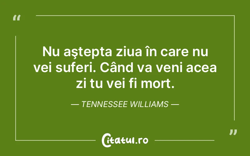 Citat Tennessee Williams - citate triste