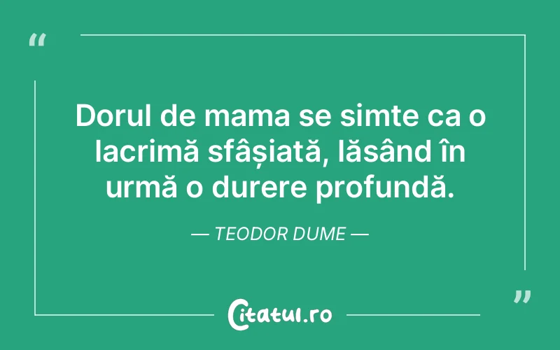 Citat Teodor Dume - citate triste