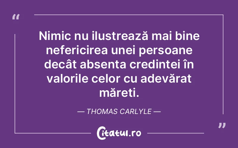 Citat Thomas Carlyle - citate triste
