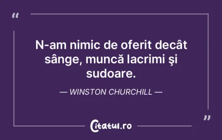 N-am nimic de oferit decât sânge, munc... N-am nimic de oferit decât sânge, munc...