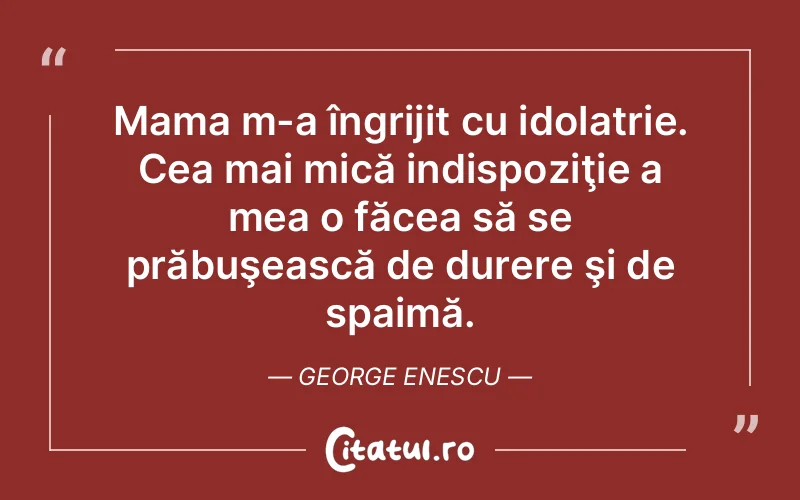 Citat George Enescu - citate triste