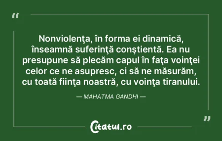 Nonviolenţa, în forma ei dinamică, î... Nonviolenţa, în forma ei dinamică, î...