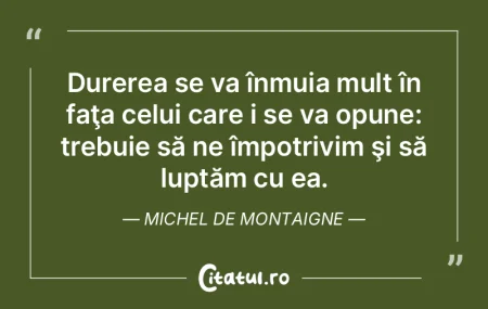 Durerea se va înmuia mult în faţa cel... Durerea se va înmuia mult în faţa cel...