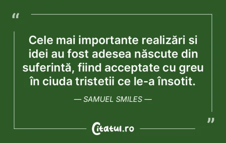 Cele mai importante realizări și idei ...