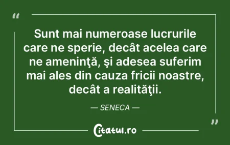 Sunt mai numeroase lucrurile care ne spe...