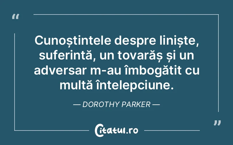 Citat Dorothy Parker - citate triste