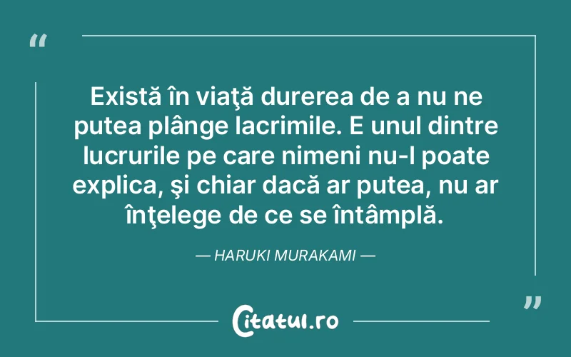 Citat Haruki Murak - citate triste