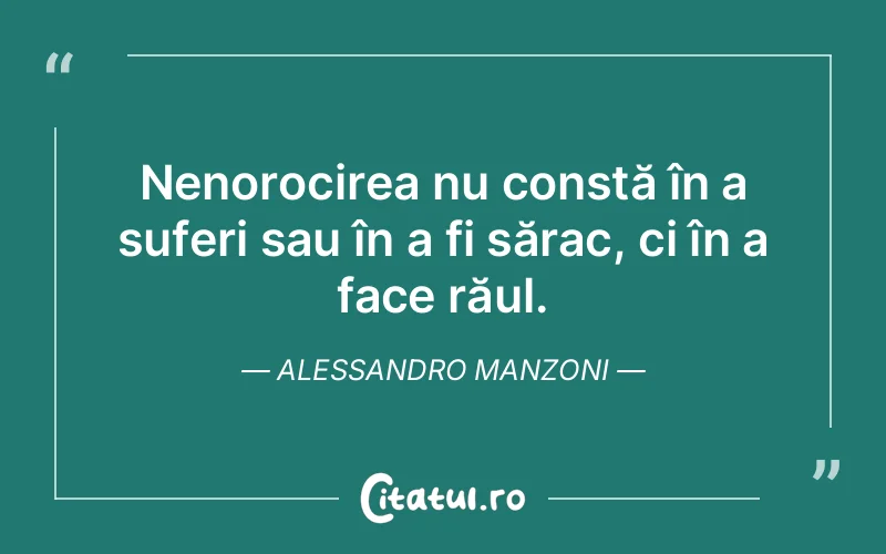 Citat Alessandro Manzoni - citate triste