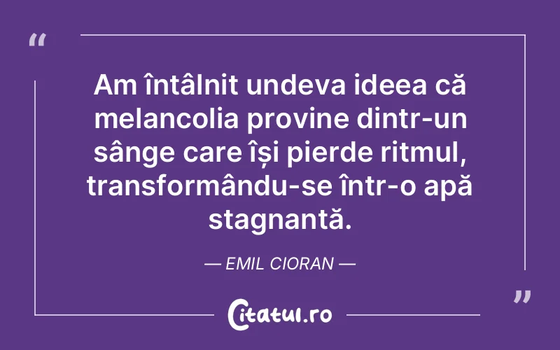 Citat Emil Cioran - citate triste