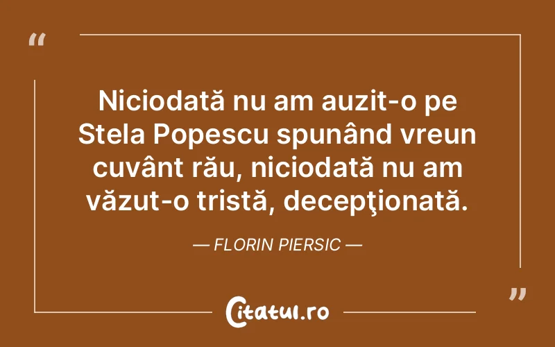 Citat Florin Piersic - citate triste