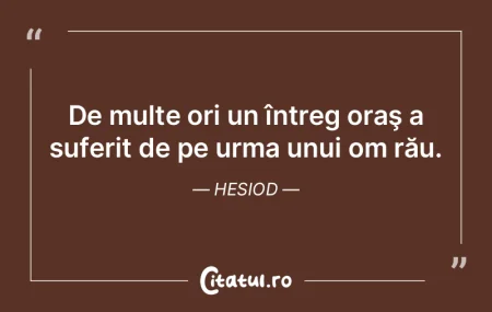 De multe ori un întreg oraş a suferit ... De multe ori un întreg oraş a suferit ...