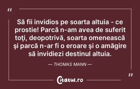 Să fii invidios pe soarta altuia - ce p...