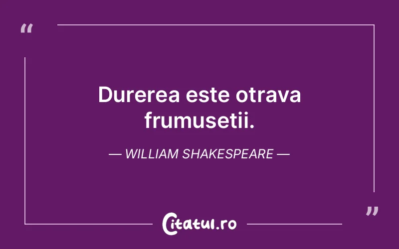 Citat William Shakespeare - citate triste