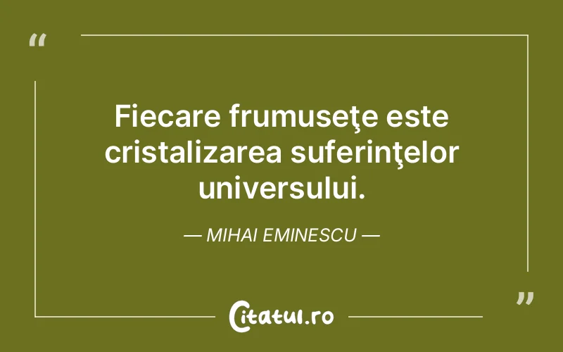 Citat Mihai Eminescu - citate triste