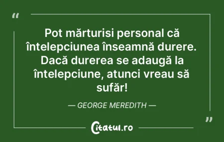 Pot mărturisi personal că înțelepciu... Pot mărturisi personal că înțelepciu...