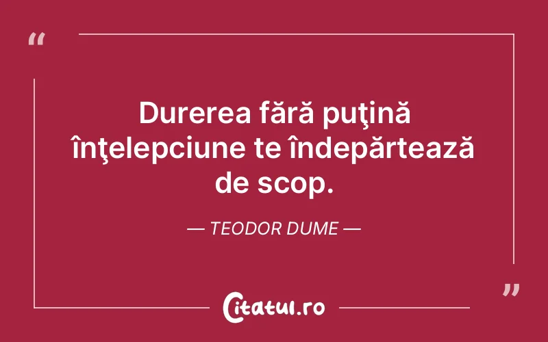 Citat Teodor Dume - citate triste