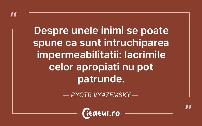Citat Pyotr Vyazemsky - citate triste