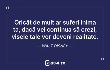 Oricât de mult ar suferi inima ta, dac�...