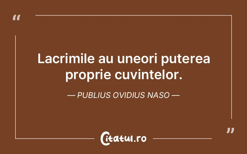 Citat Publius Ovidius Naso - citate triste