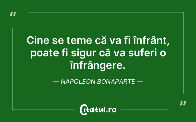 Citat Napoleon Bonaparte - citate triste